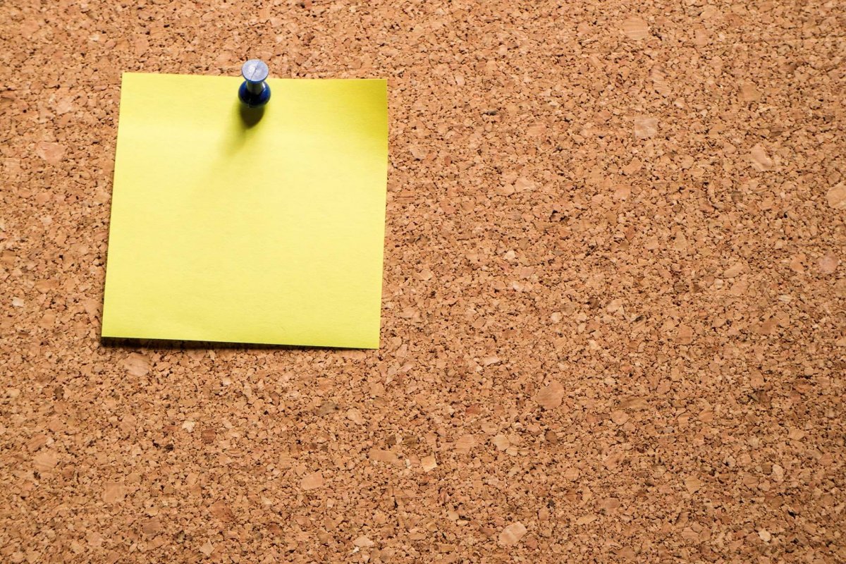 Пробковая доска для презентации