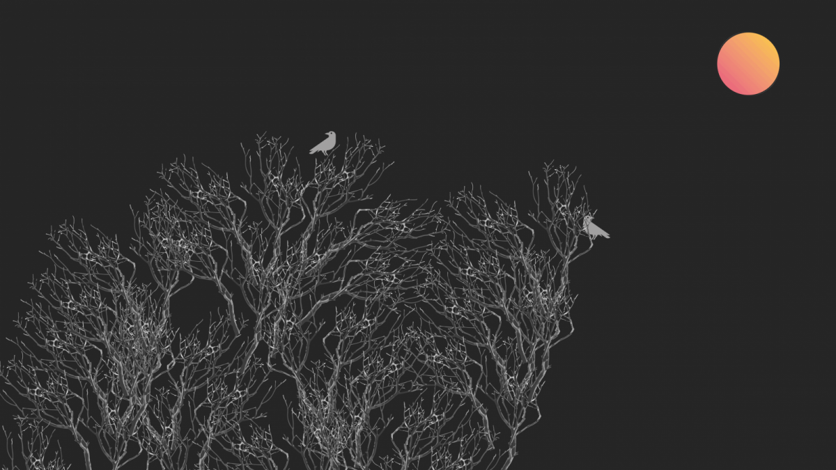 Минимализм на черном фоне