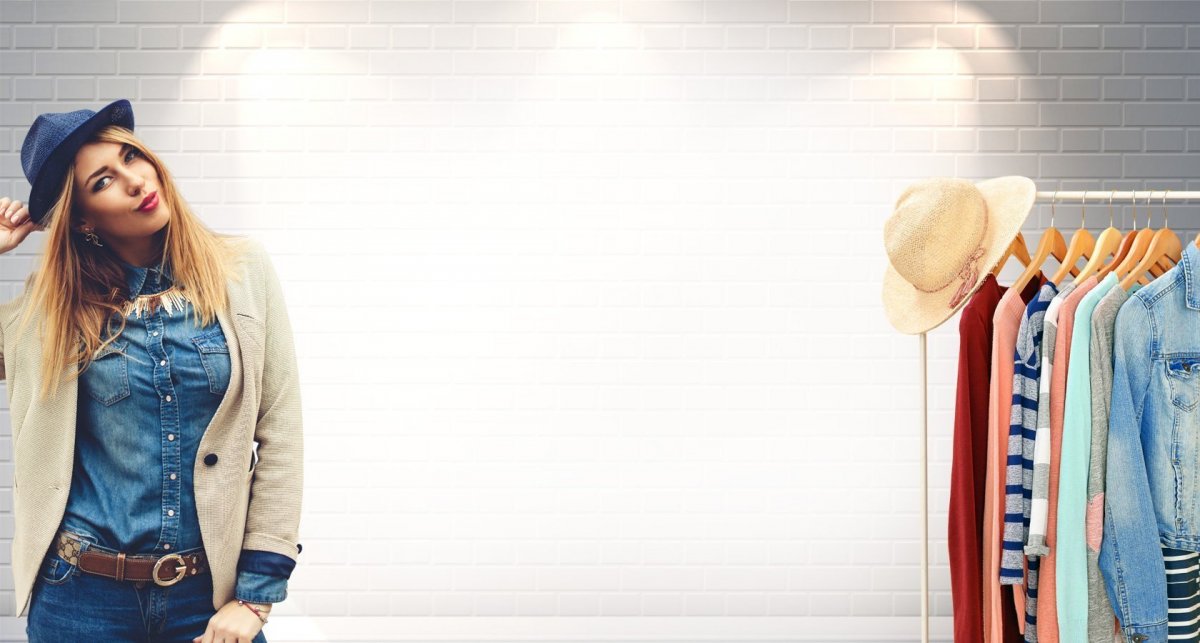 Модная одежда баннер