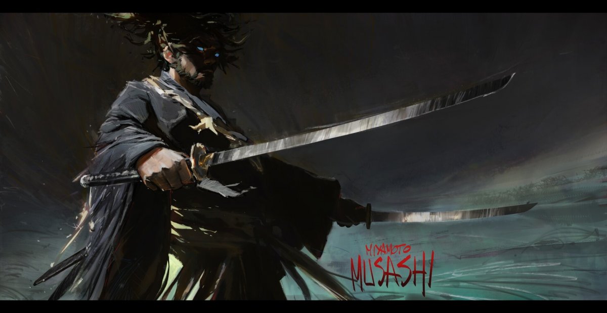Миямото Мусаси катана Манга