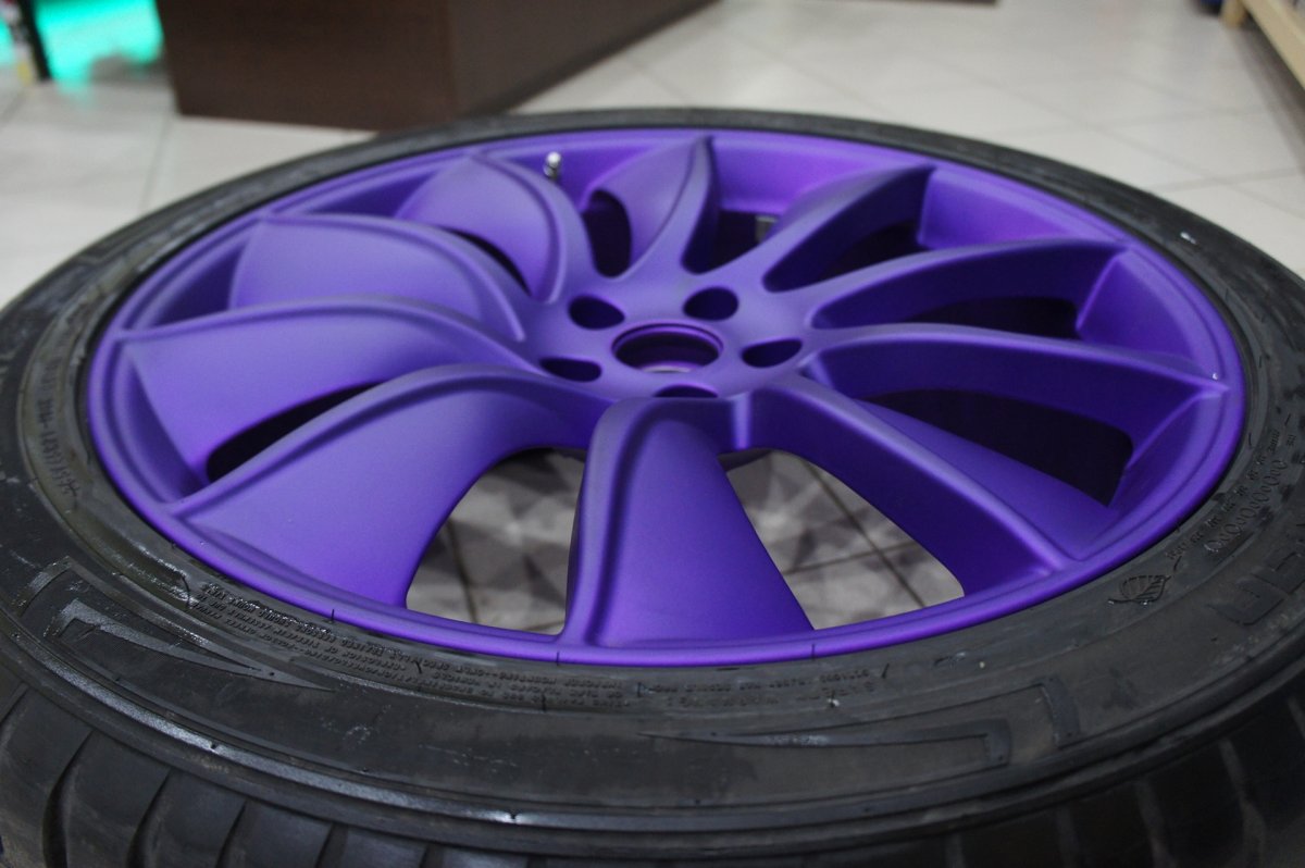 Фиолетовая порошковая краска для дисков