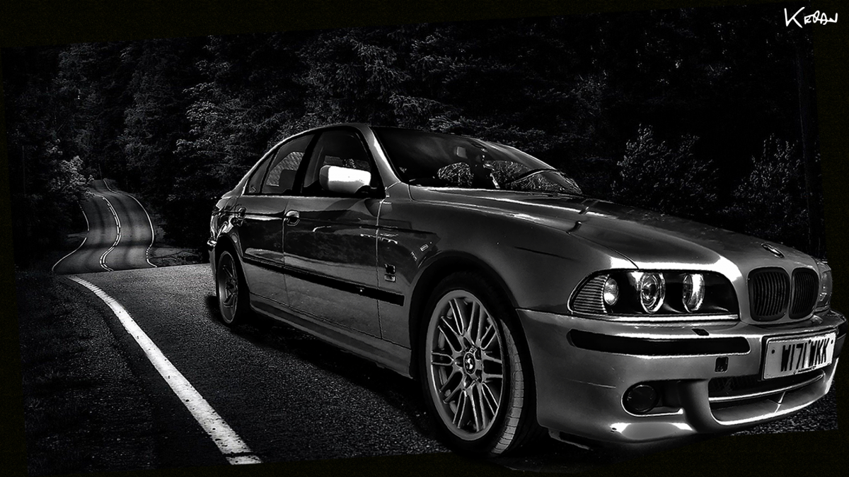 BMW e39 m5 черная