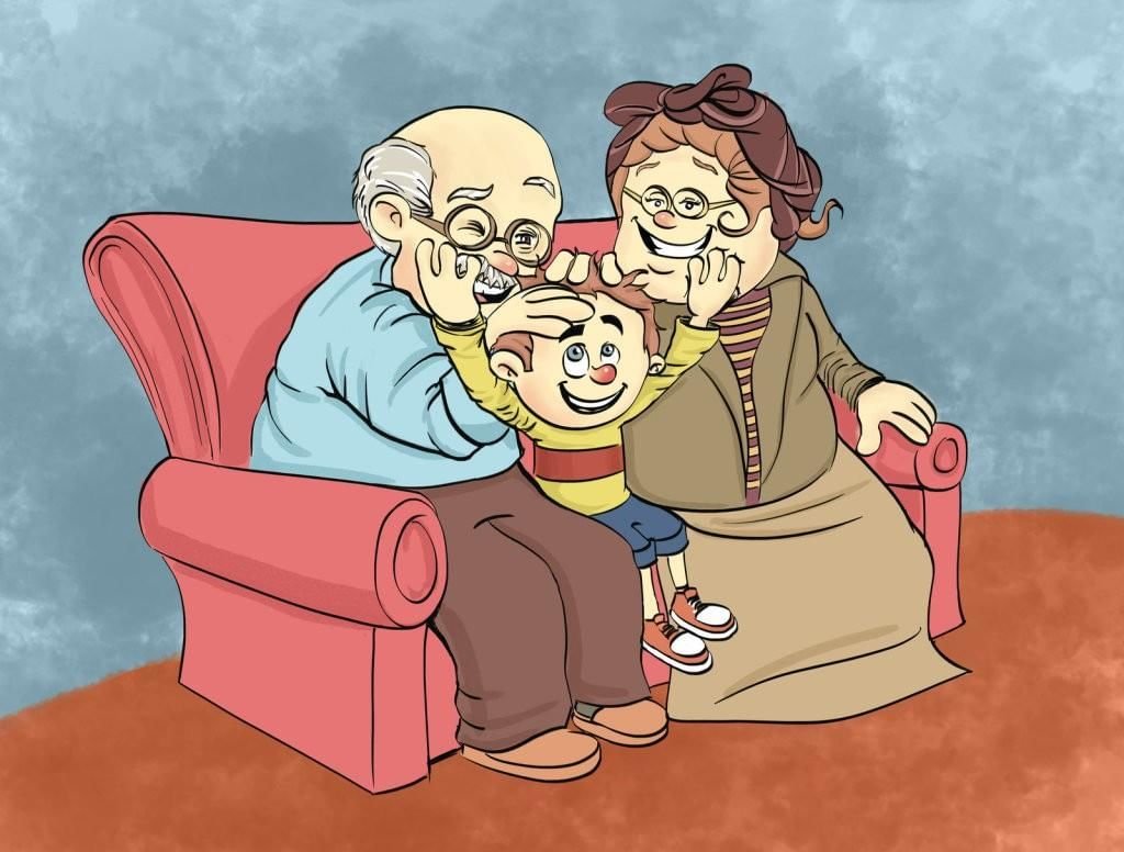 Бабушка и дедушка мульт
