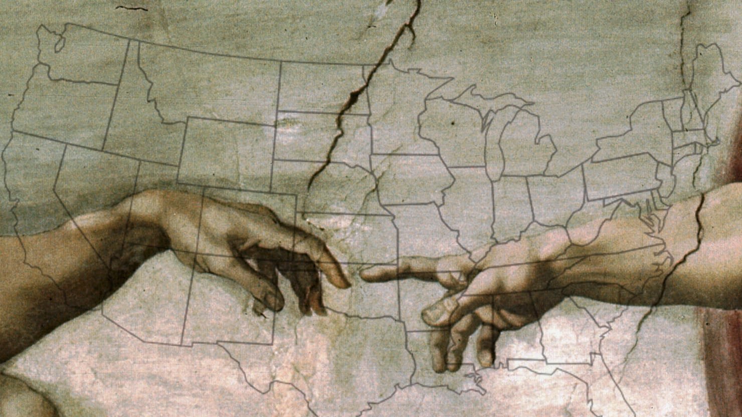 Картина Микеланджело руки