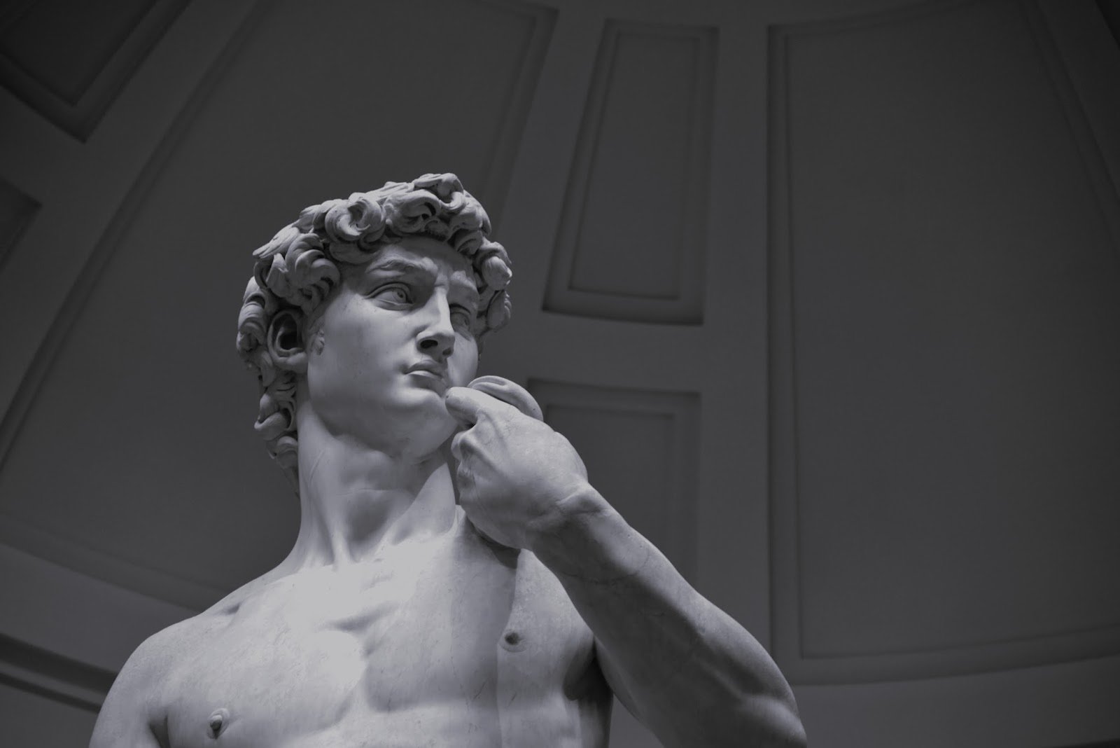 Бюст, Микеланджело Давид мраморная скульптура Galleria dell