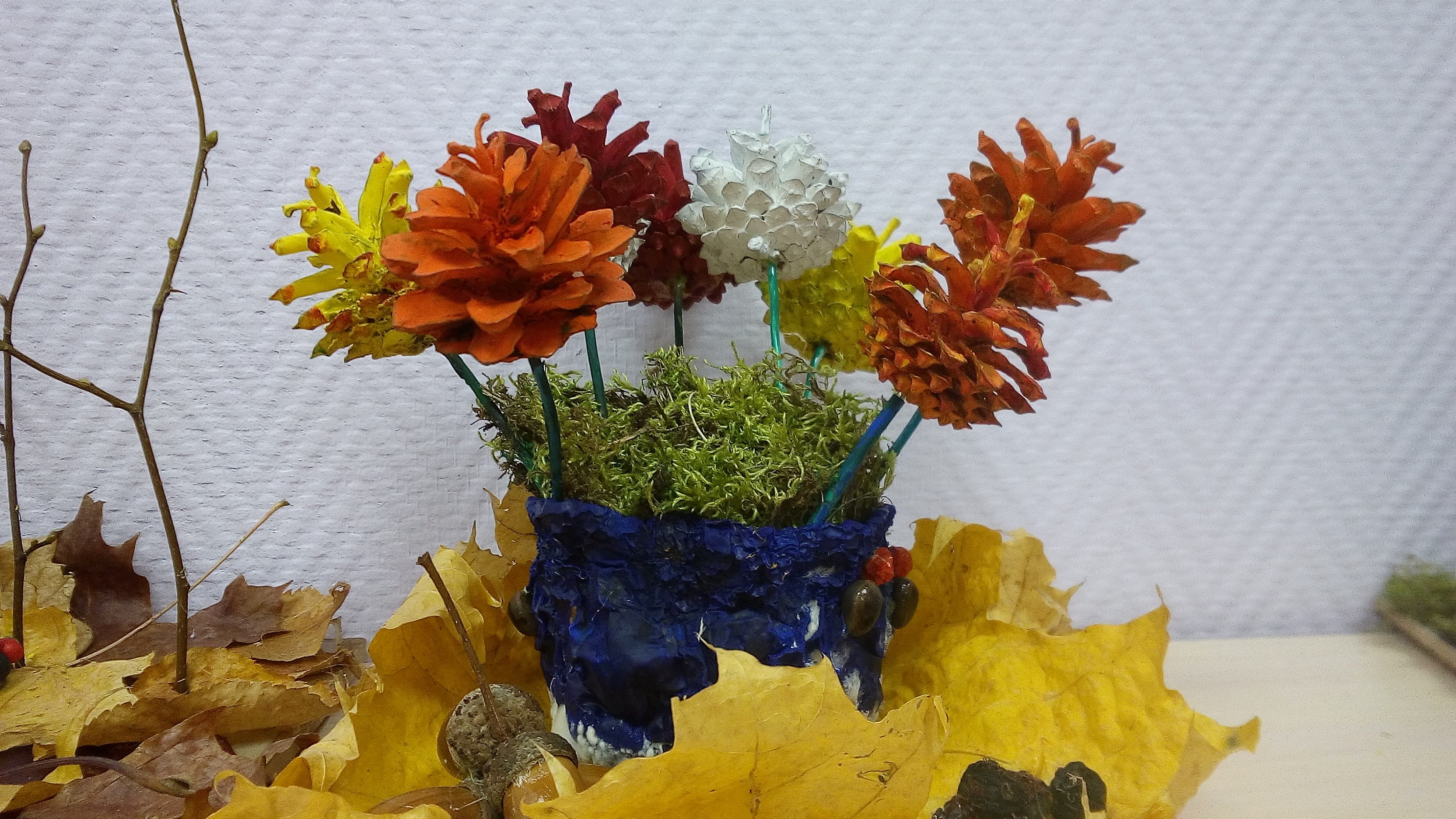 Осенний букет поделка в садик - 66 фото