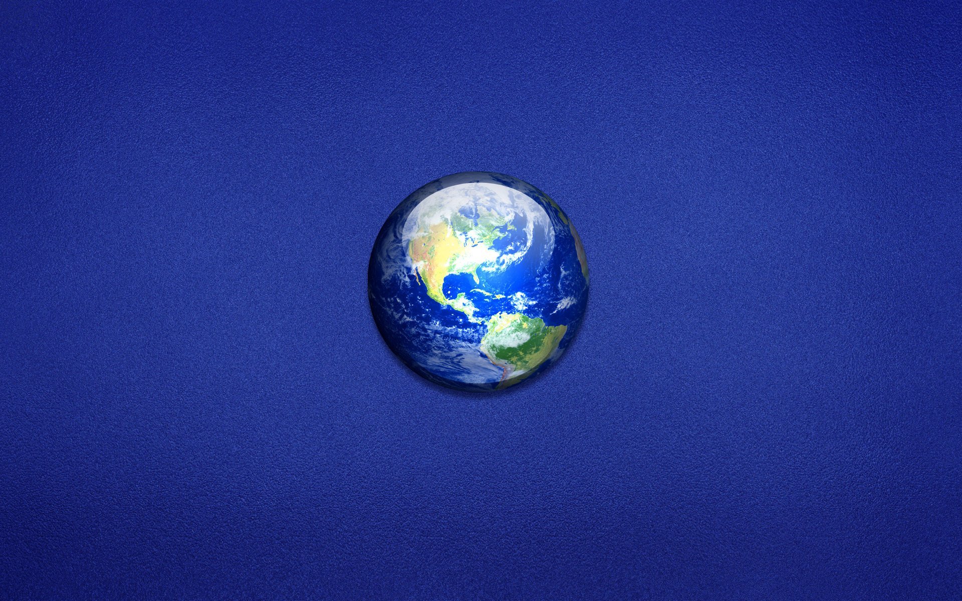 Земля на синем фоне