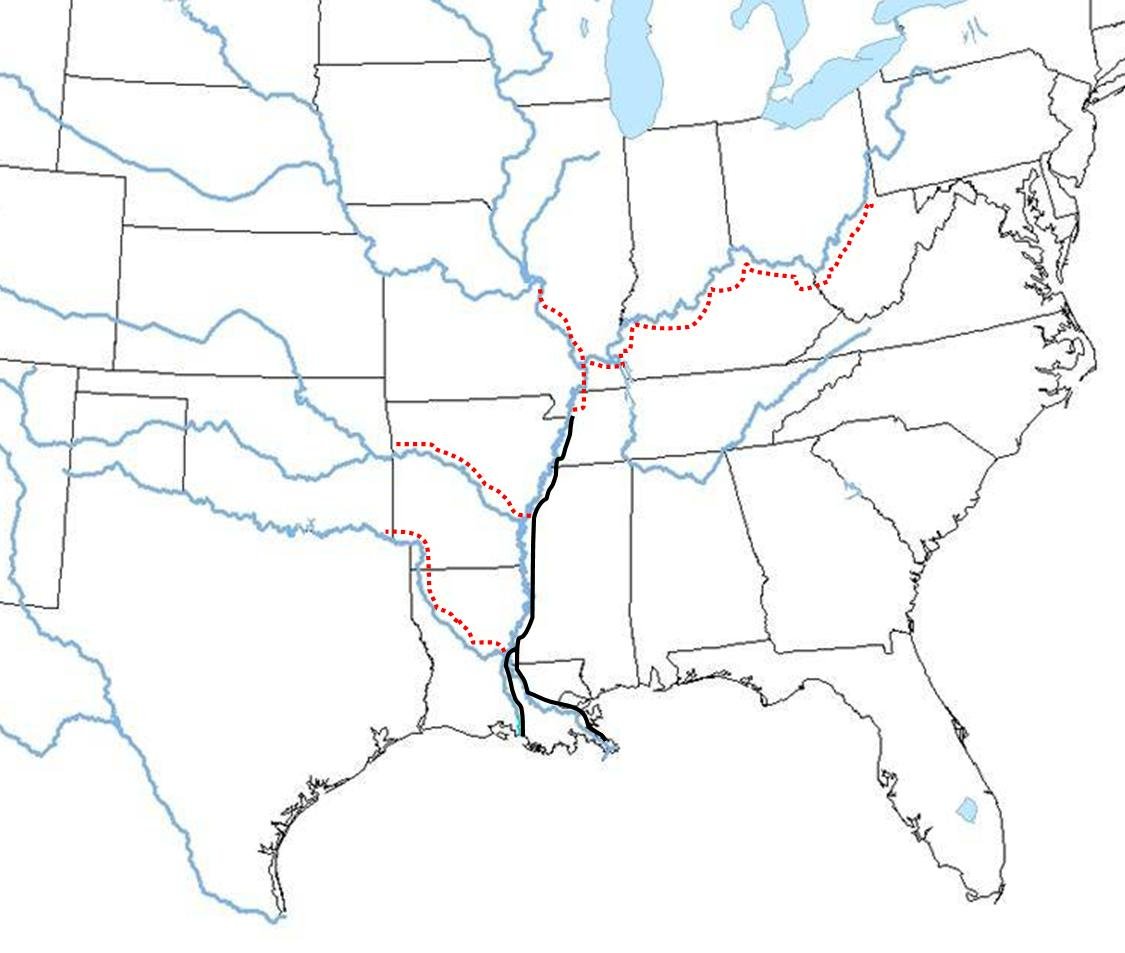 Какая река является правым притоком миссисипи. Исток реки Миссисипи. Исток Миссисипи на карте. Исток реки Миссисипи на карте. Грании бассейна реки Миссисипи.