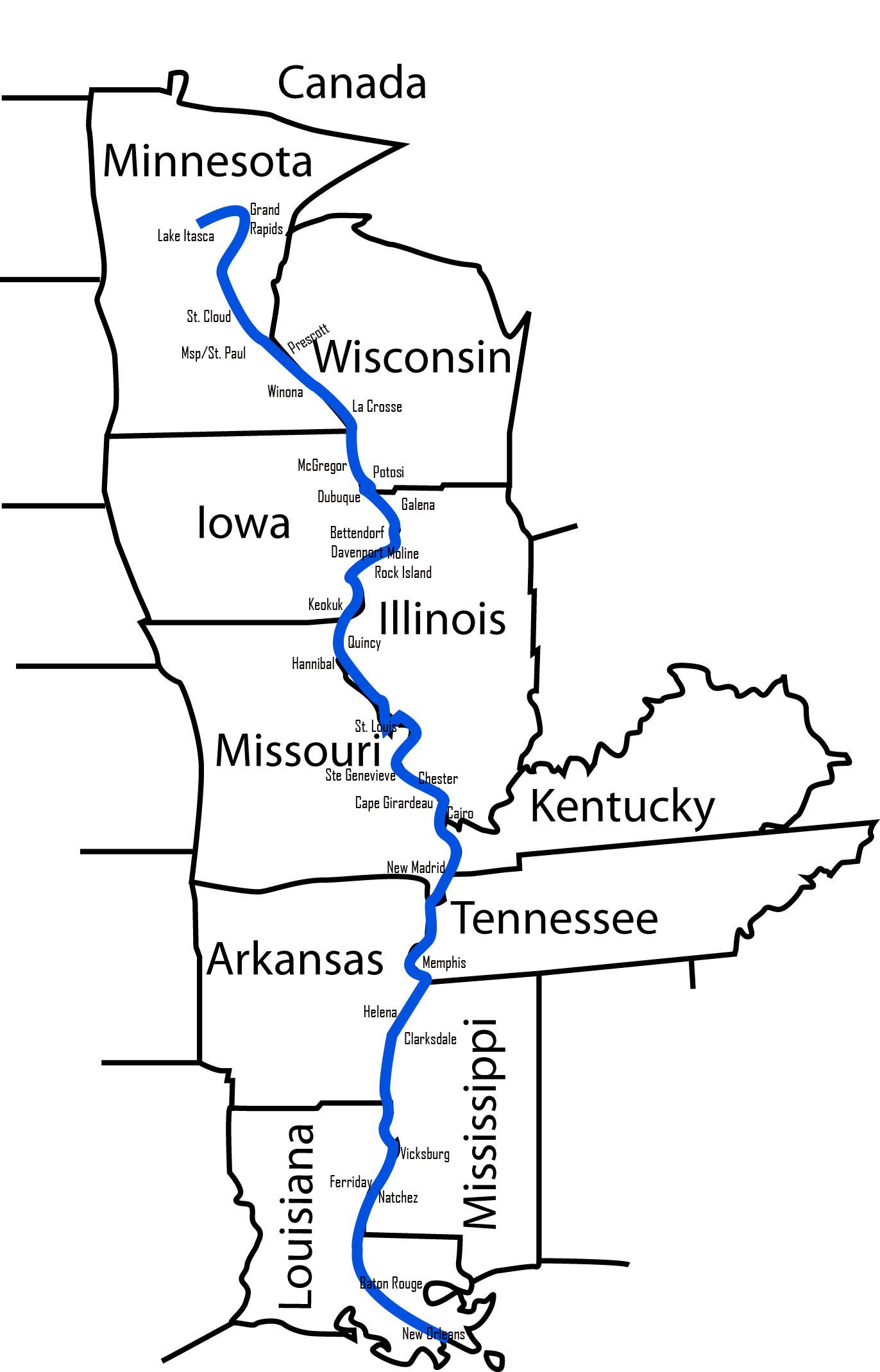 Крупные притоки реки миссисипи. Миссисипи с притоком Миссури на карте. Притоки Миссисипи на карте. Исток реки Миссисипи на карте. Течение реки Миссисипи на карте.