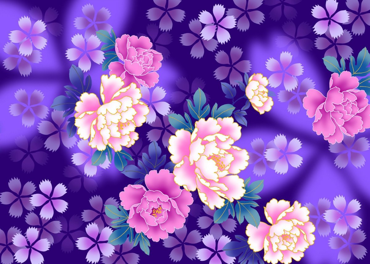 Много мелких цветов