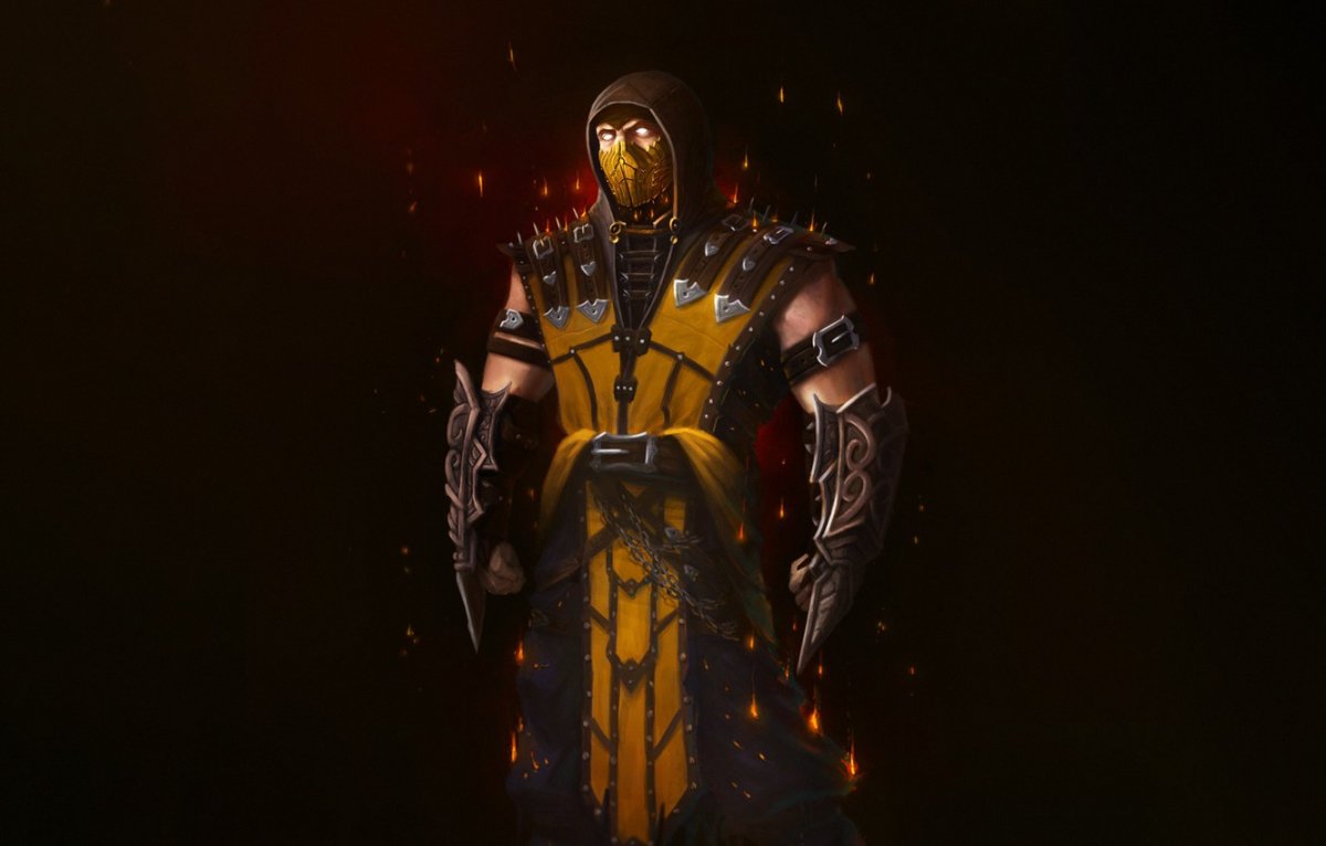 Скорпион Mortal Kombat фон