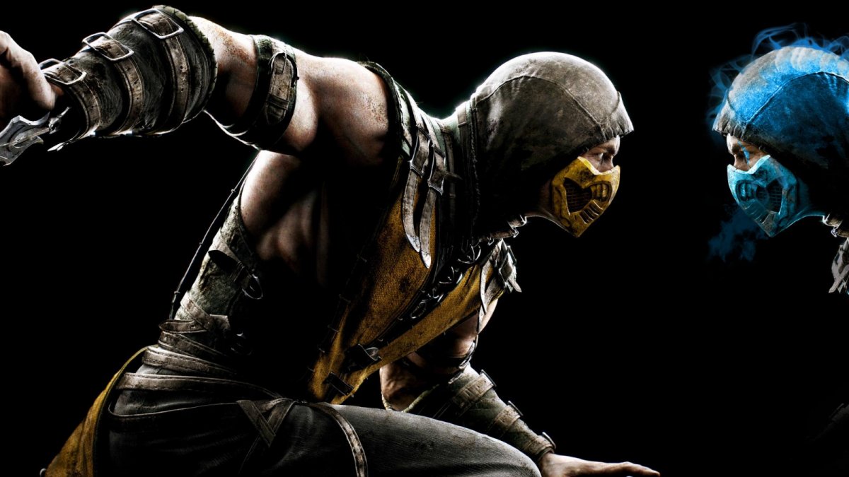 Обои 1920х1080 Full HD Скорпион мортал комбат