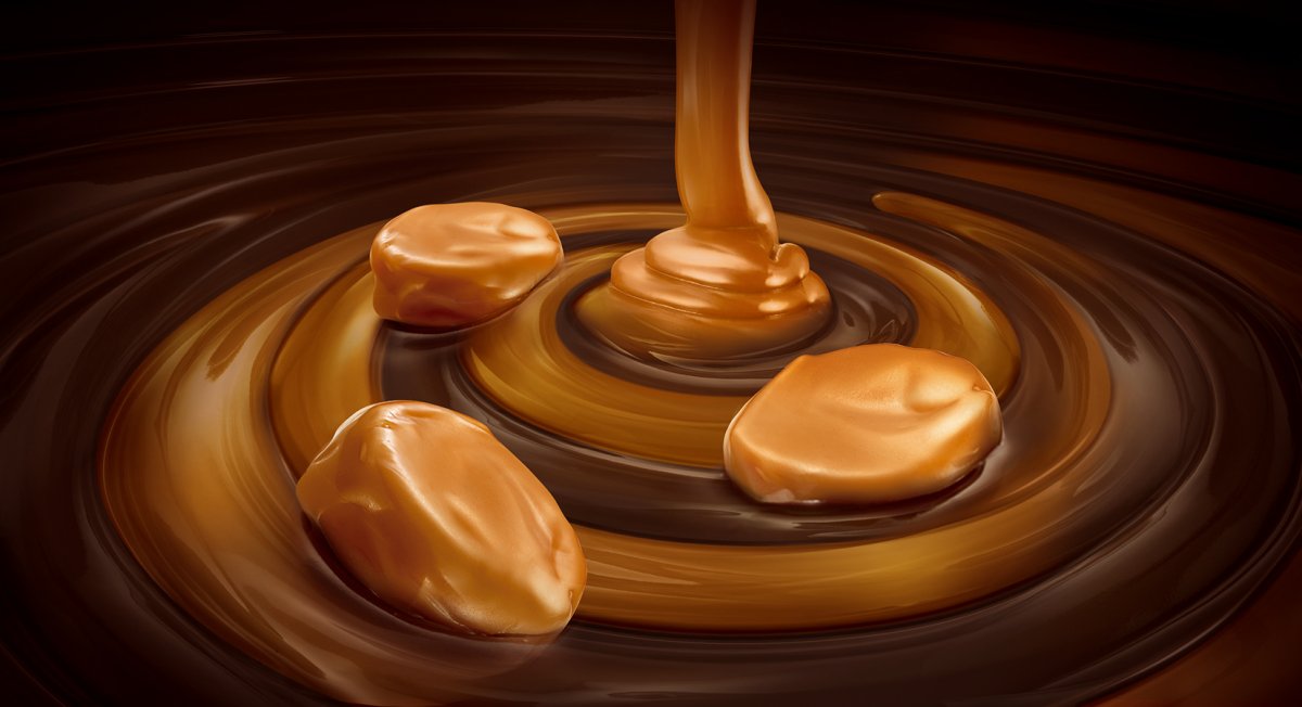 Цвет карамели фон