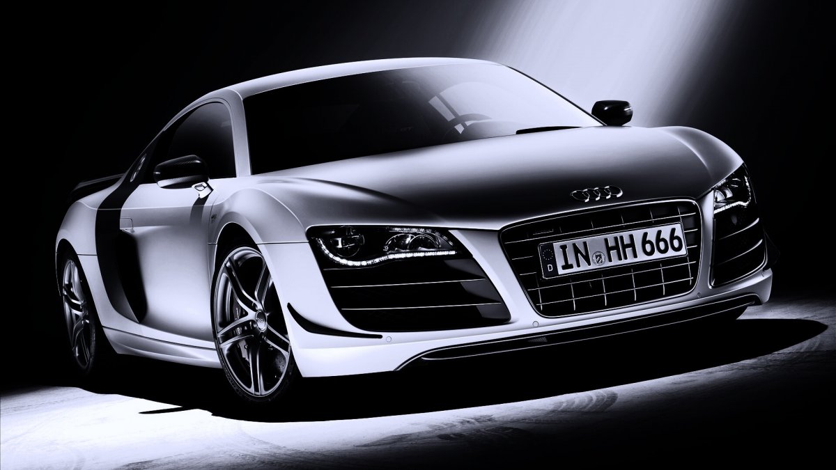 Audi r8 ночная