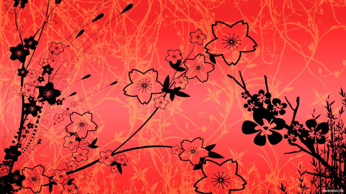 Красивый красный паттерн