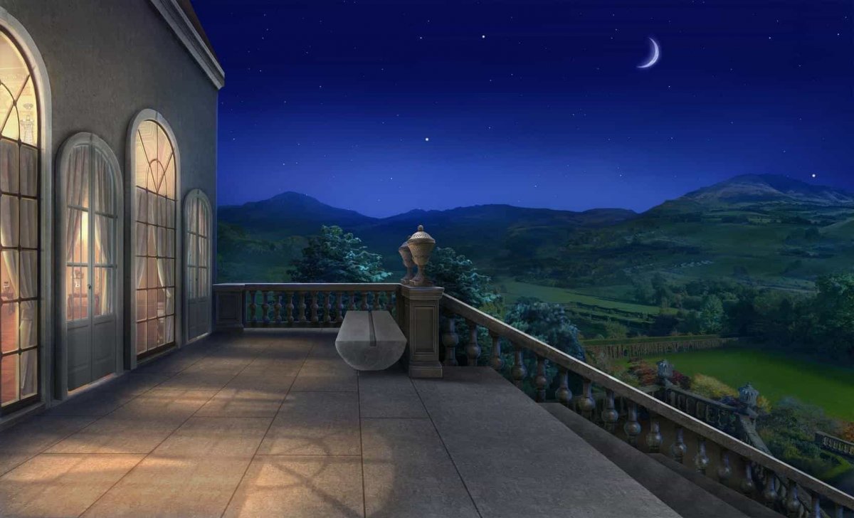 Школа Яндере фон крыша