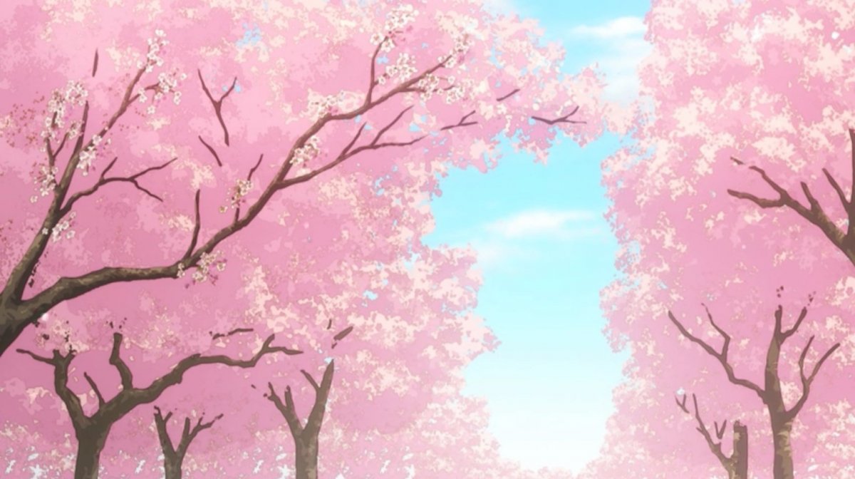 Розовый лес