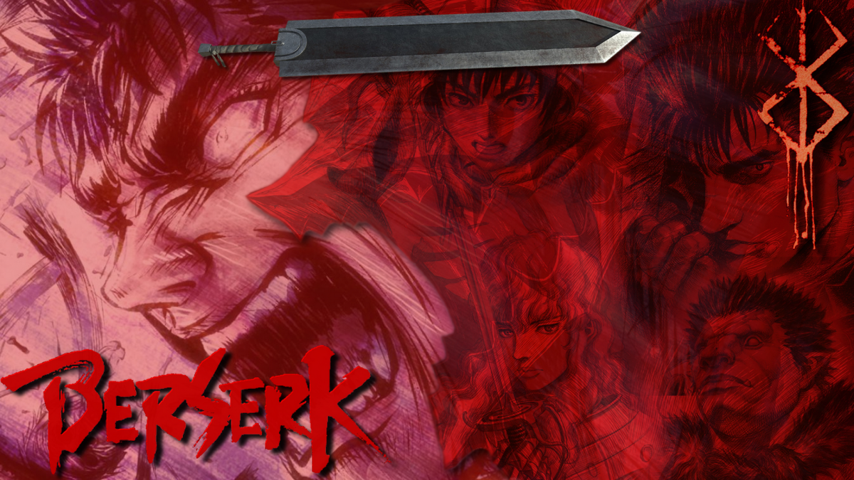 Берсерк черный фон