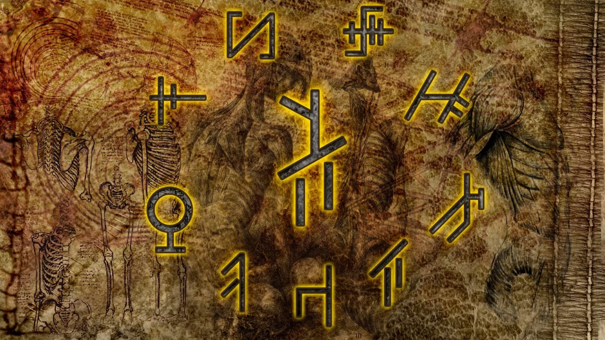 Свеча с руной Феху