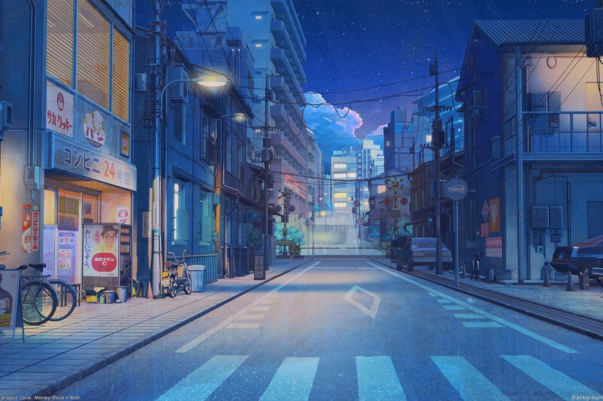 Ночное небо улица