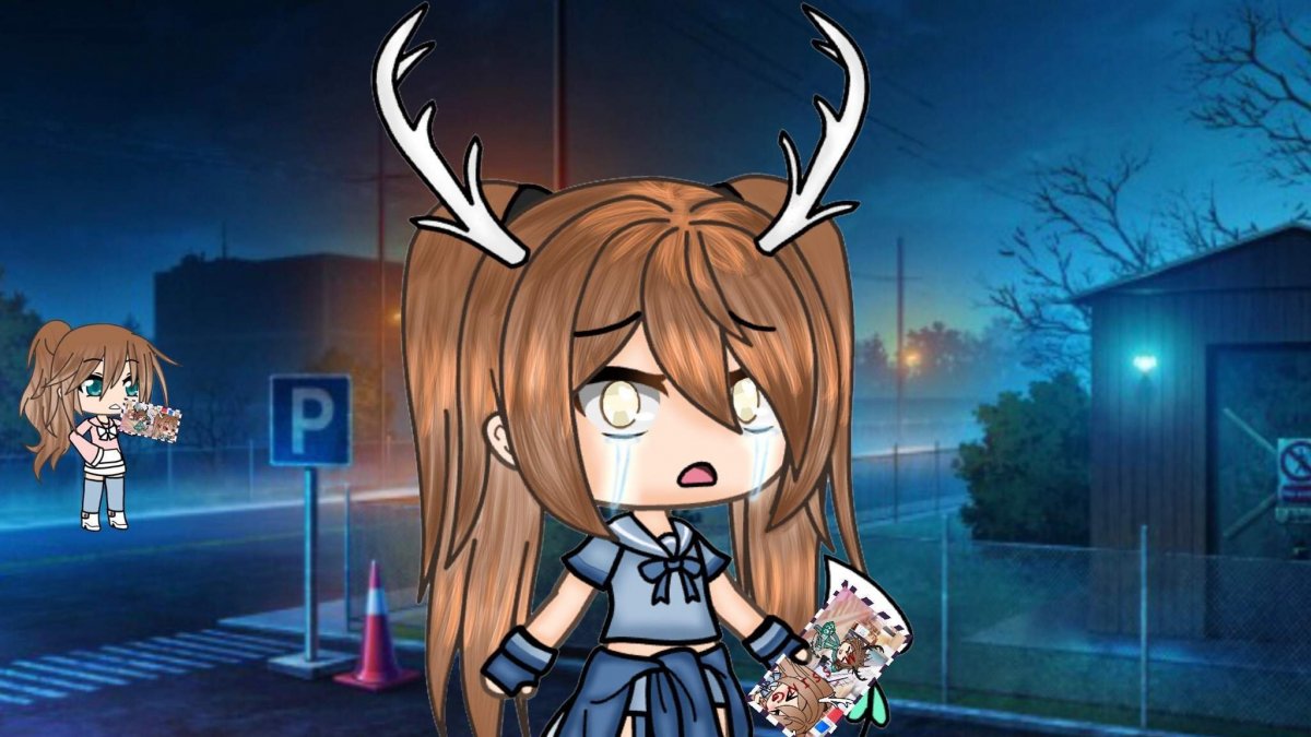 Фон аниме улица Йокогама