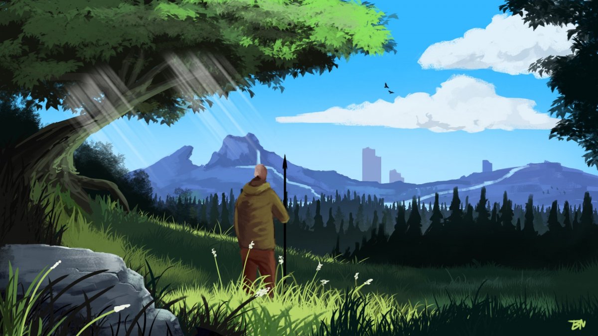 Обои в стиле Flat