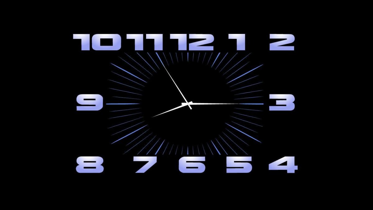 Виджет аналоговые часы