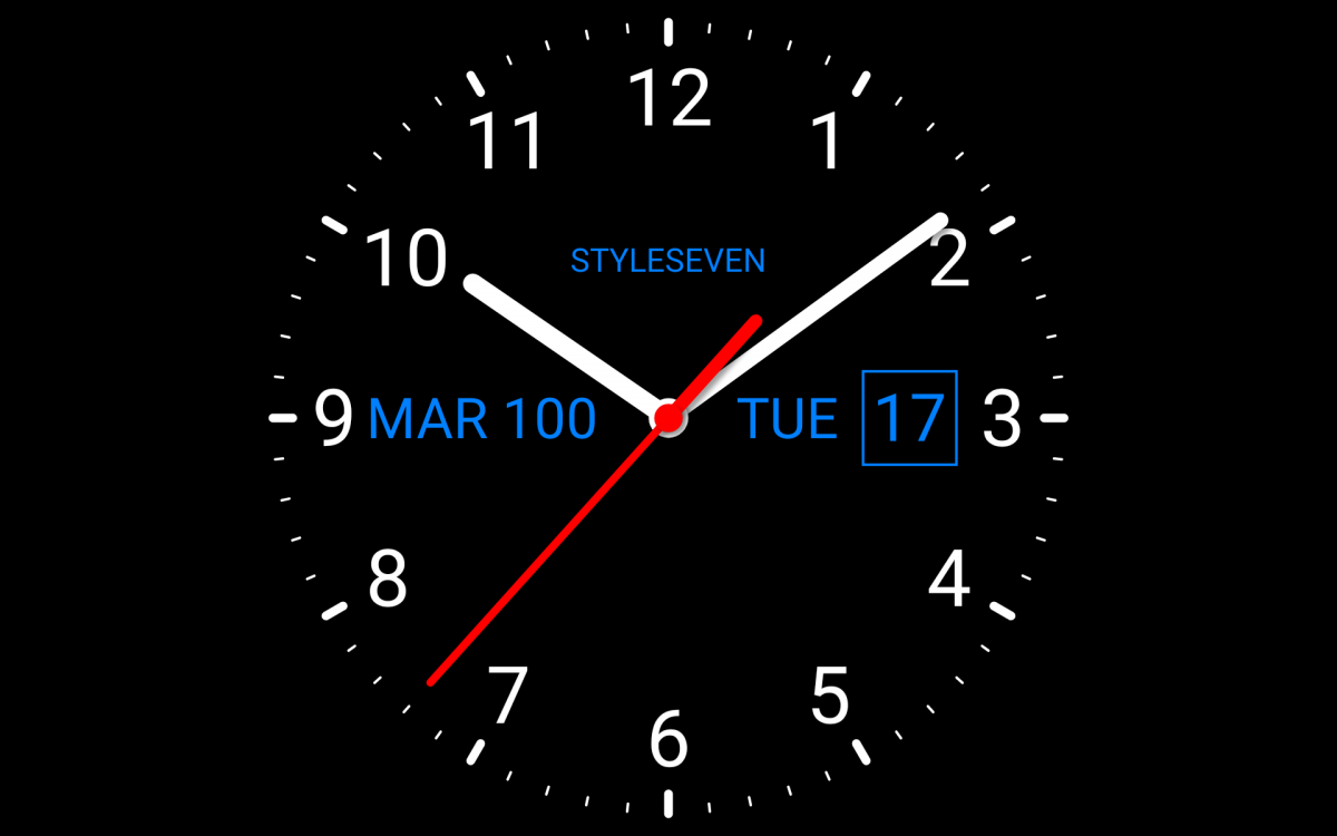 Аналоговые часы живые обои андроид