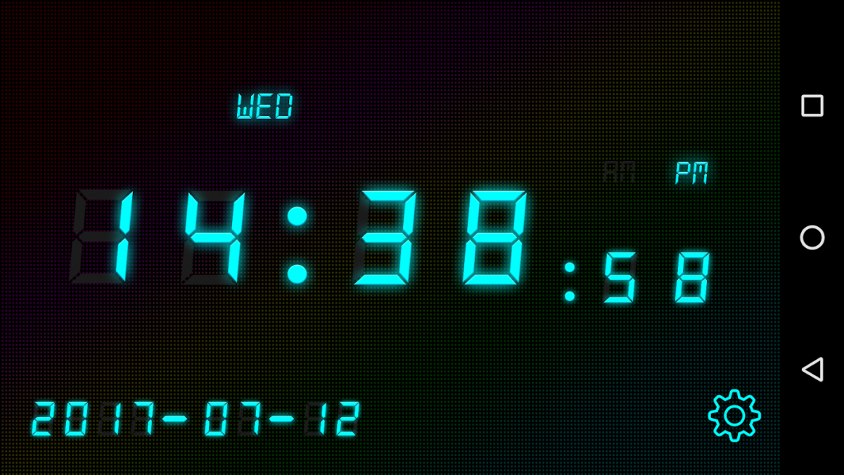 Часы на черном фоне