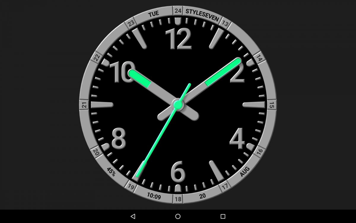 Скринсейвер цифровые часы