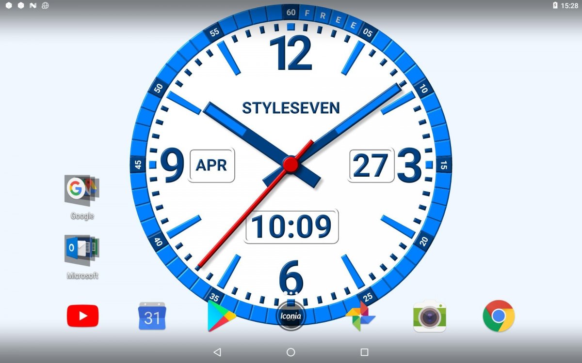 Цифровые часы на экран