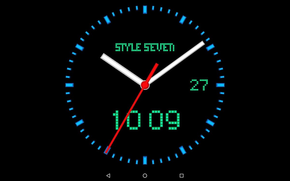 Цифровые часы на экран