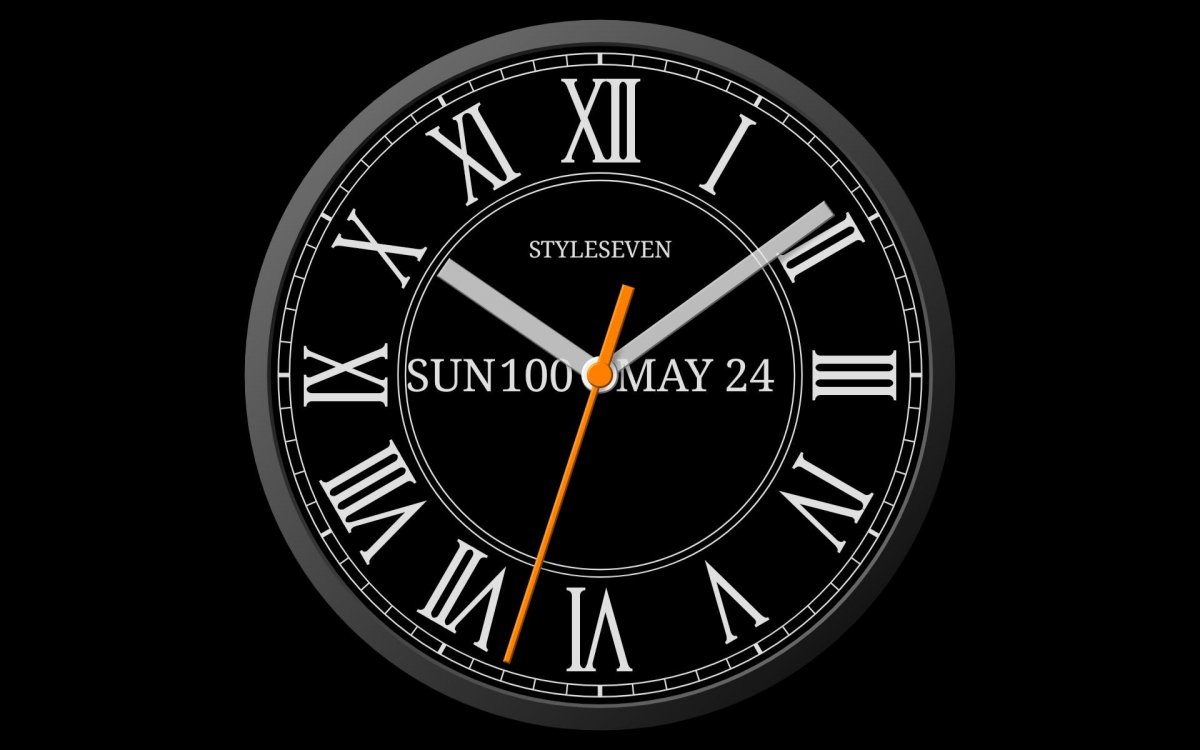 Аналоговые часы на экран смартфона