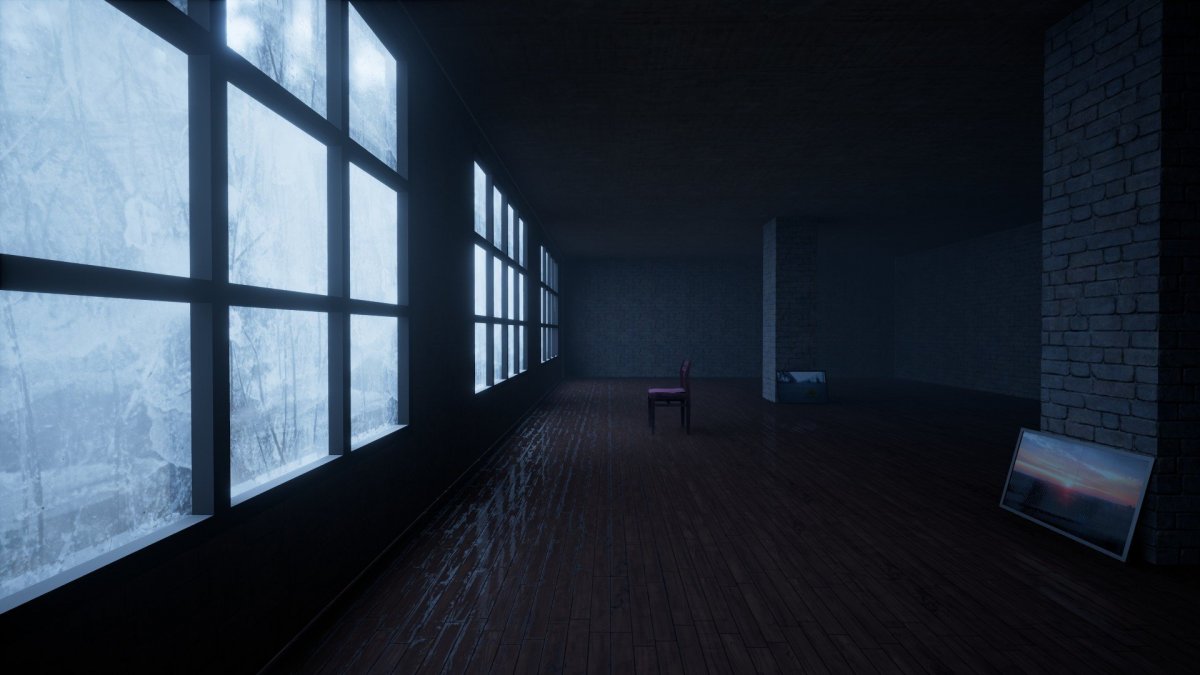 Интерьер с пустой стеной