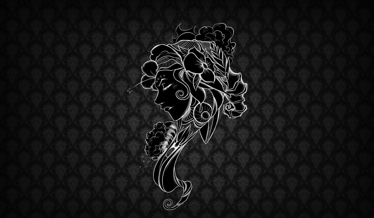 Красивый черно белый фон