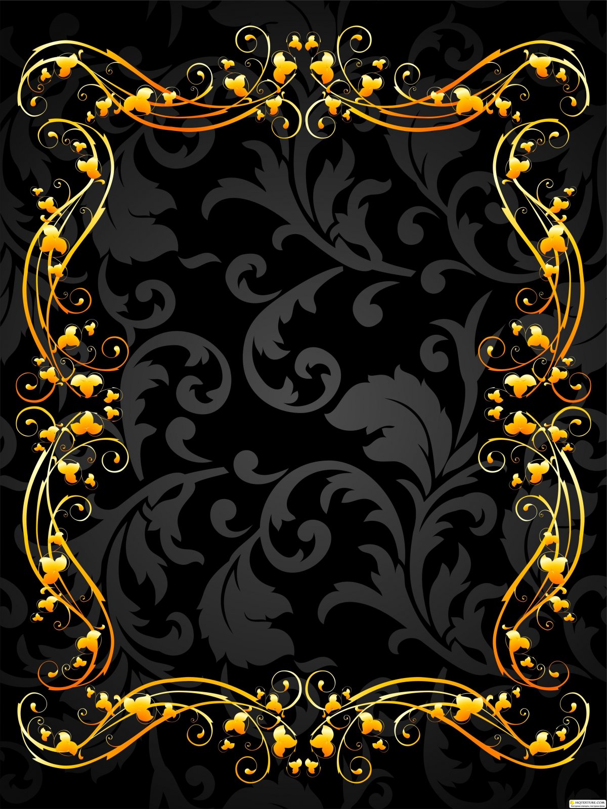 Черный фон с узорами