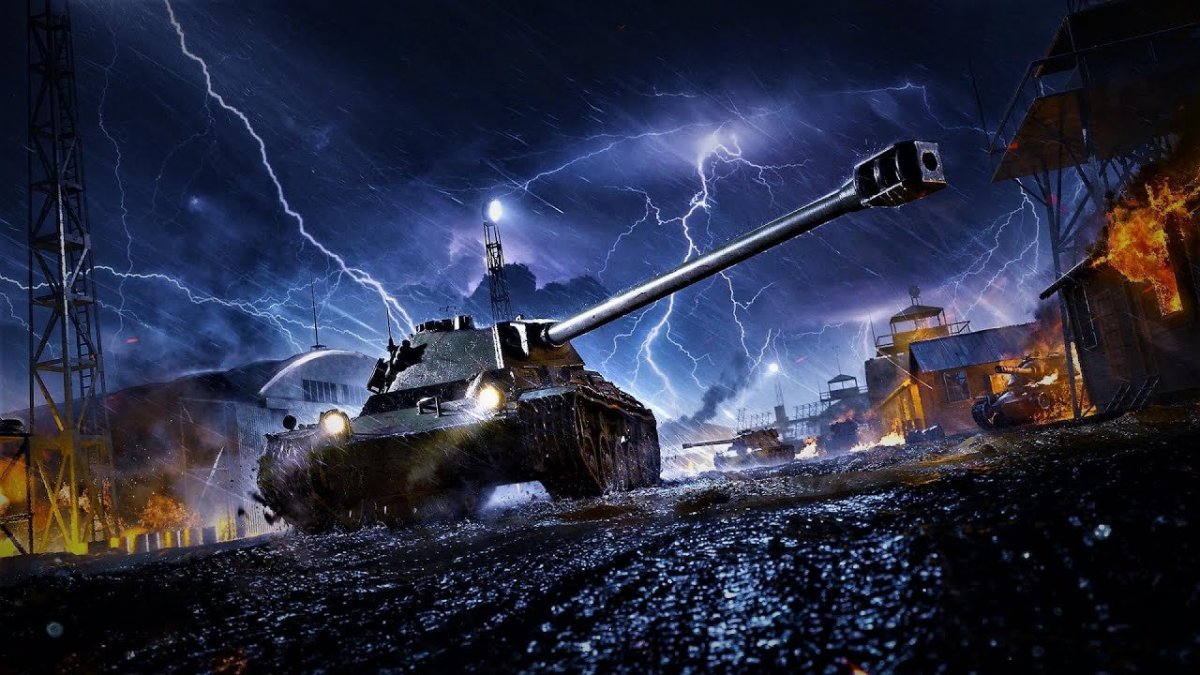 World of Tanks сражение
