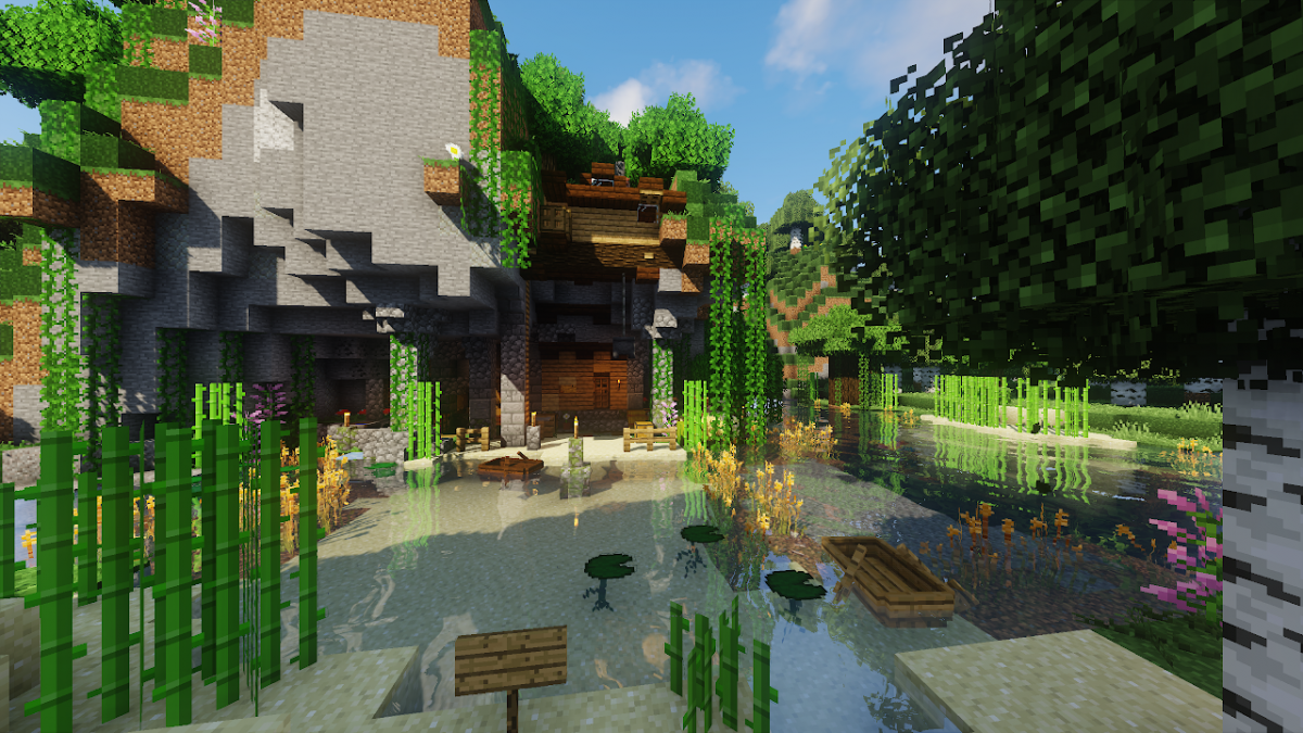 Красивый вид в МАЙНКРАФТЕ