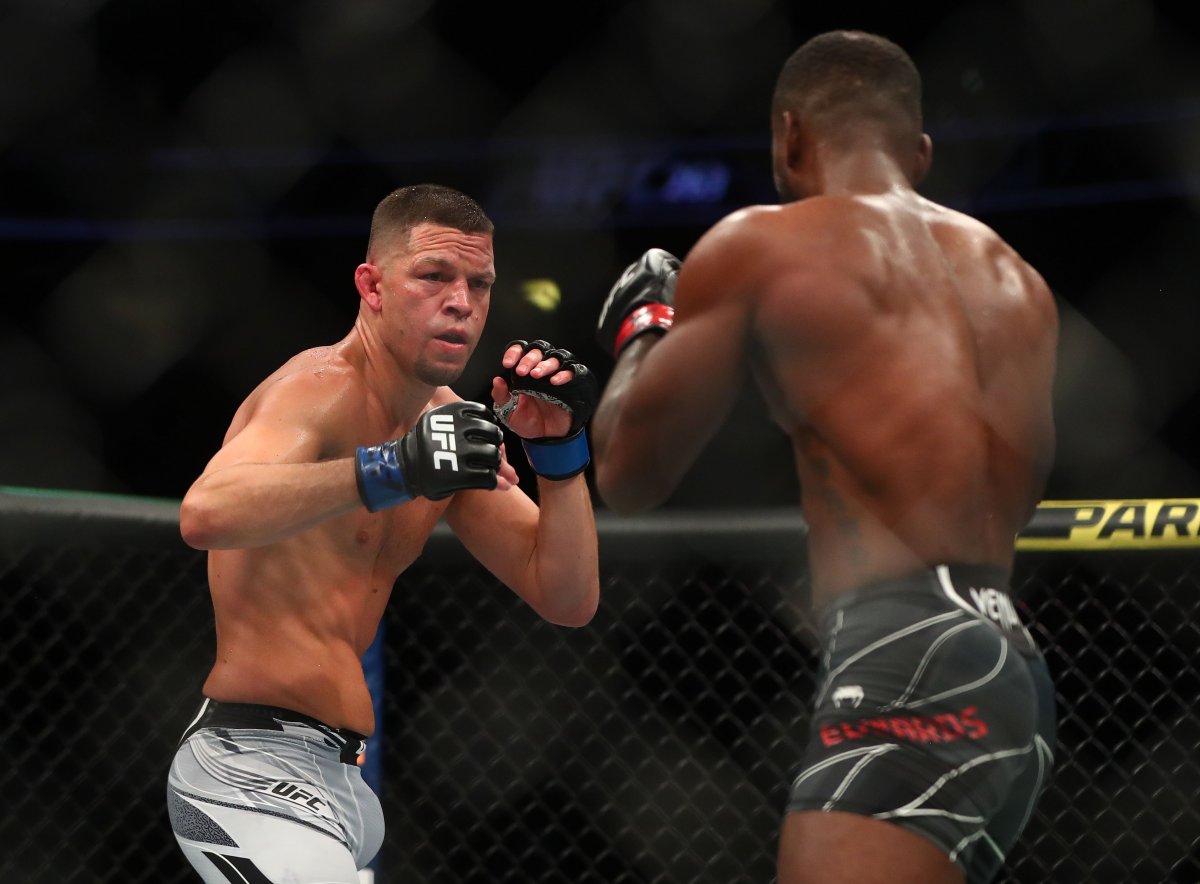 Нейт Диаз стойка кенгуру