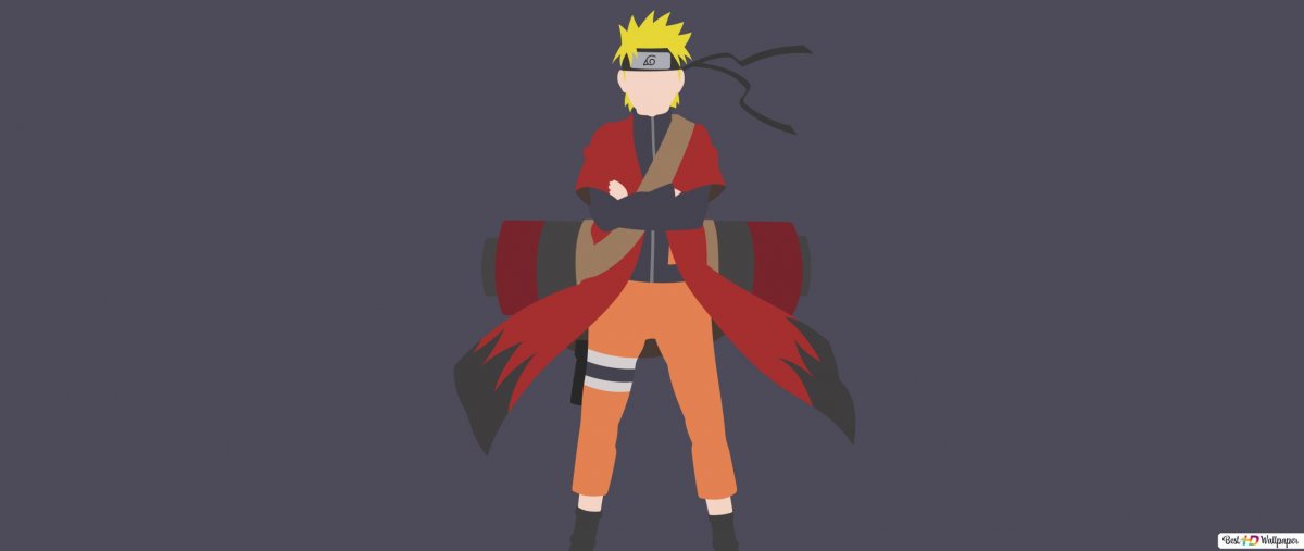 Наруто в режиме отшельника арт