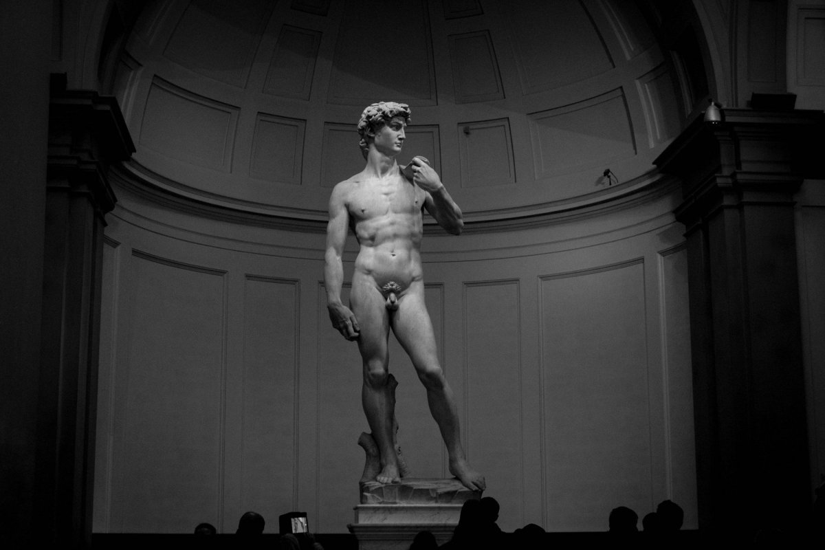 Давид Микеланджело vaporwave