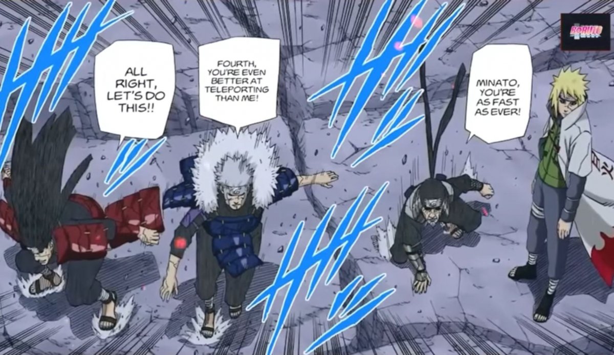 Минато Намикадзе и Наруто