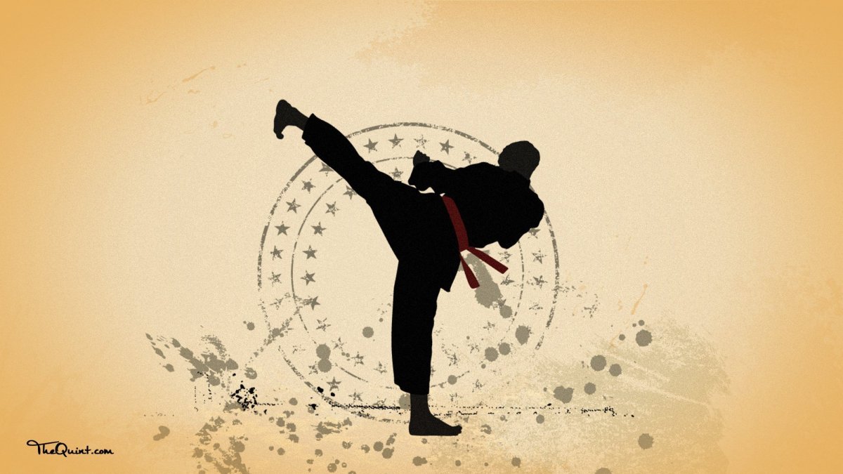 Скетч каратист