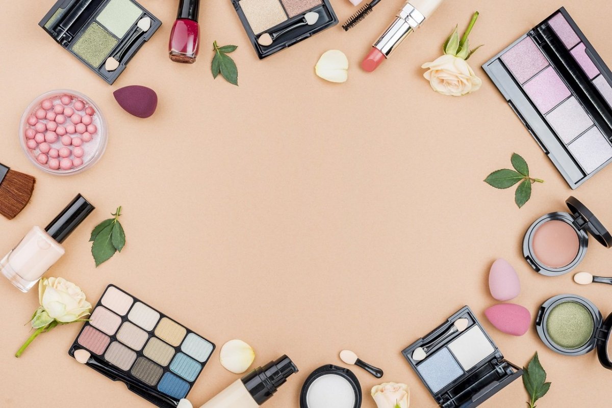 Косметика вид сверху