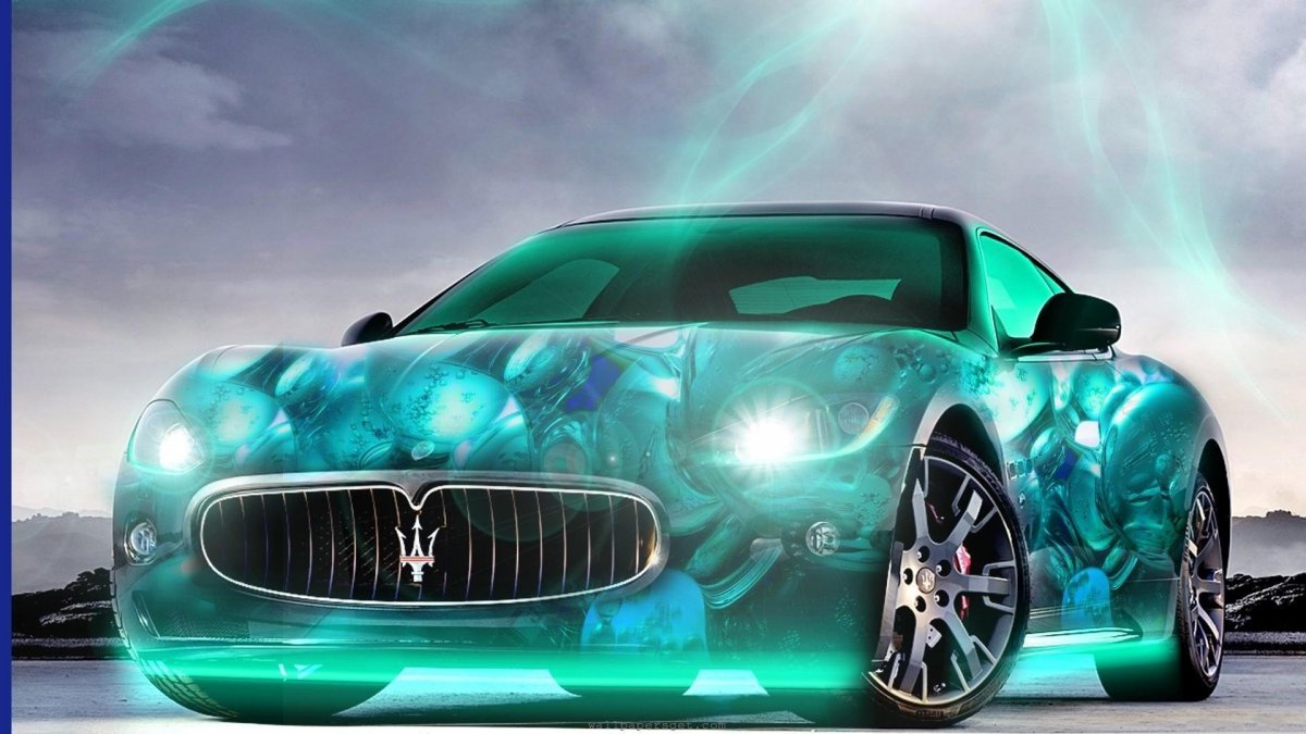 Крутая машина на красивом фоне