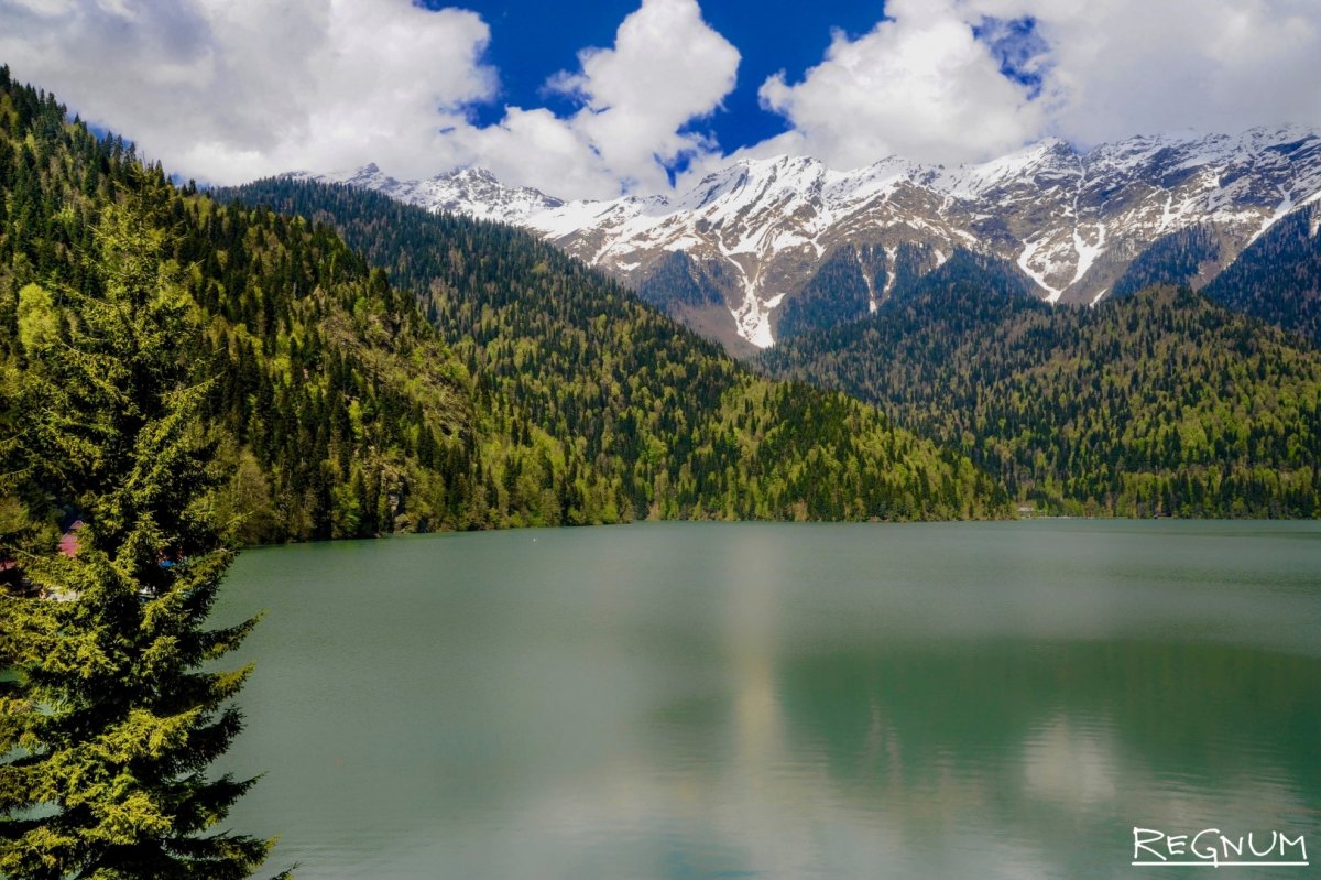 Озеро Рица Жемчужина Абхазии