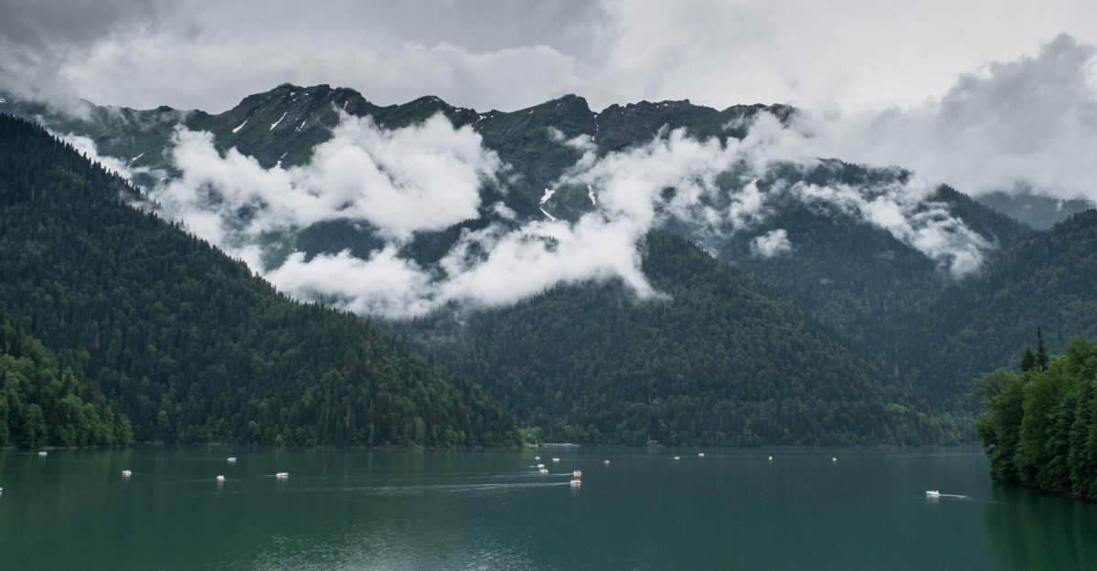 Озеро Рицца дорога до озера Рица