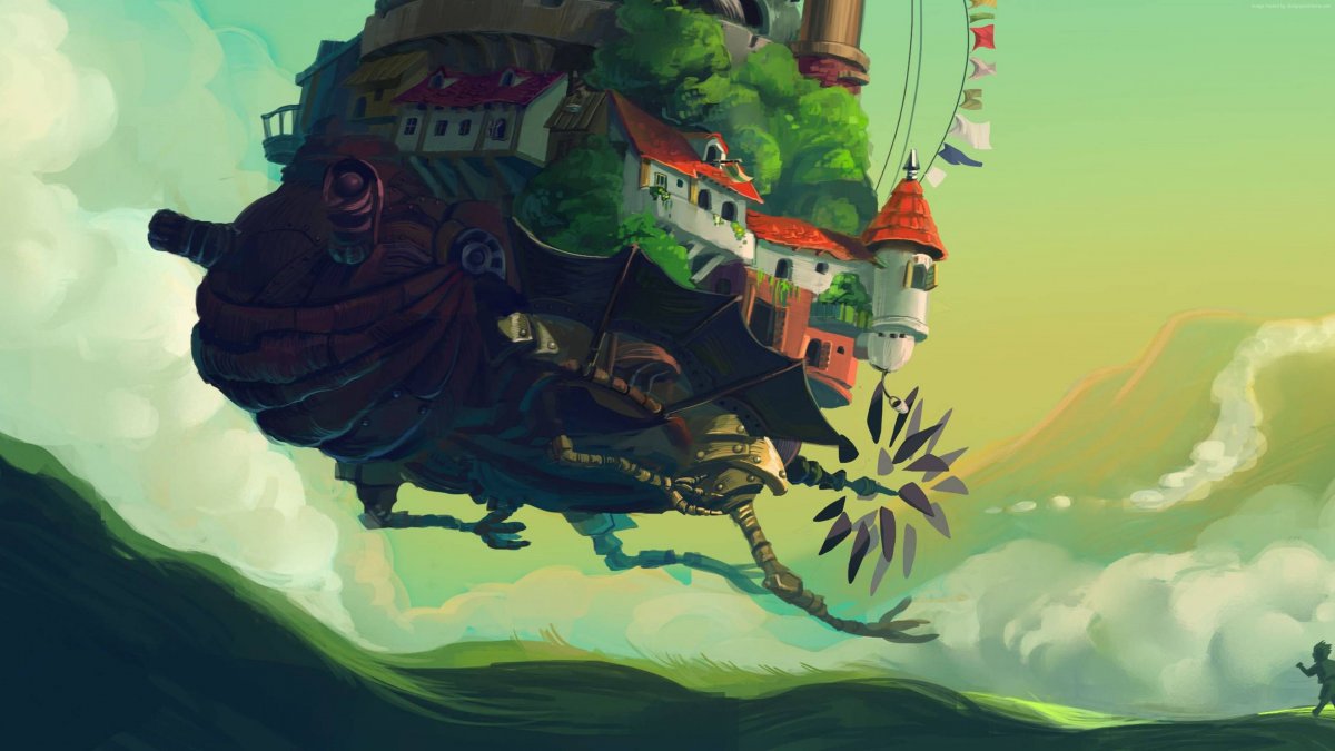 Хаяо Миядзаки арт пейзажи