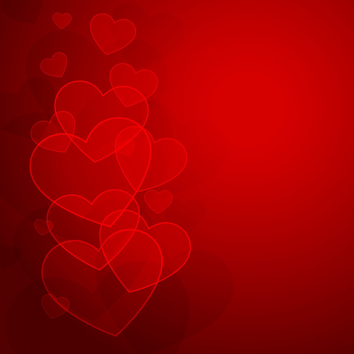 Много сердечек