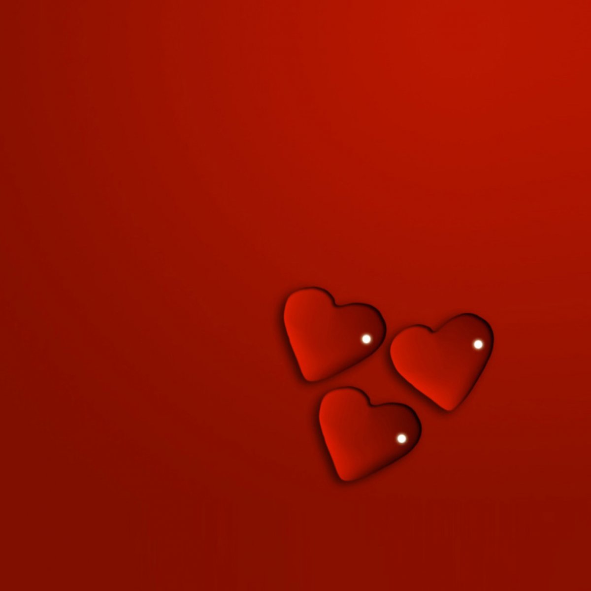 Обои с сердечками в разных цветах